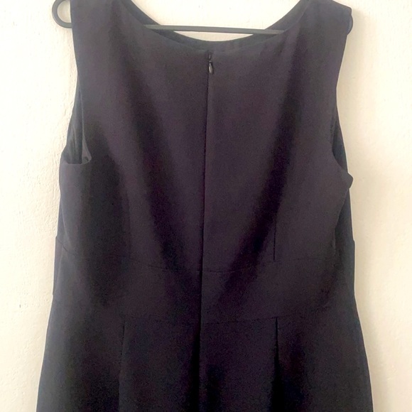 Ann Taylor Loft Black Sleeveless Dress Size 14 - Picture 4 of 7